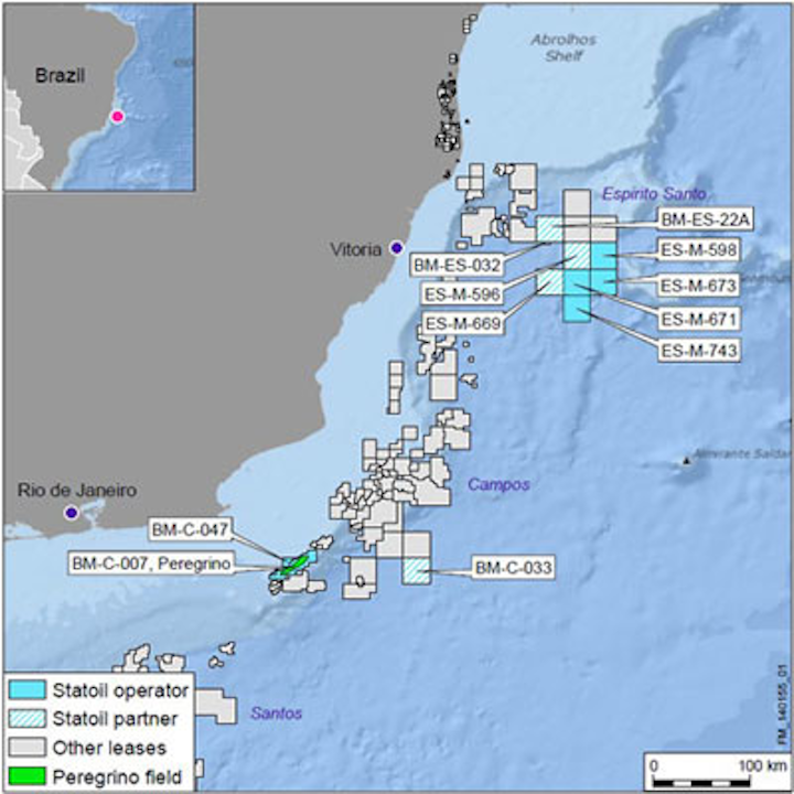 Presalt block BM-C-33 in the Campos basin offshore Brazil
