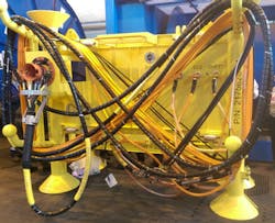 Webtool on Shah Deniz subsea jumper frame Webtool on Shah Deniz subsea jumper frame