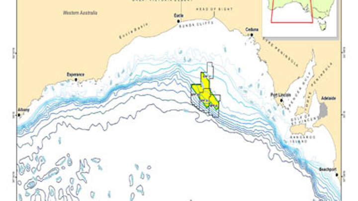 BP permits and drilling area location offshore South Australia