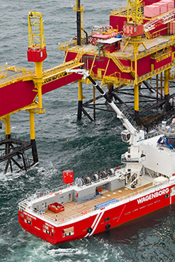 Barge Master BM-T40 motion compensated crane