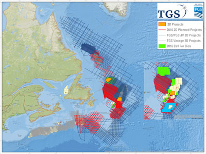 TGS offshore eastern Canada