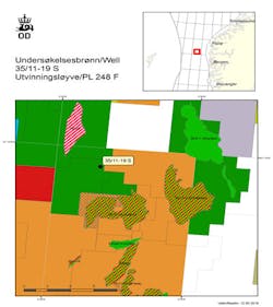 Well 35/11-19S in the Norwegian Sea Well 35/11-19S in the Norwegian Sea
