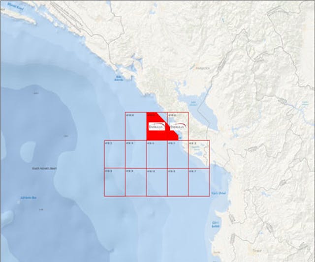 Offshore Montenegro blocks
