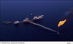 Forouzan oil field development in the Persian Gulf