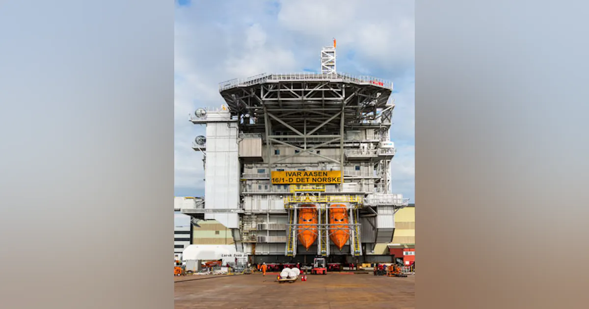 Topside Integration Ivar Aasen quarters ready for topsides integration | Offshore Magazine