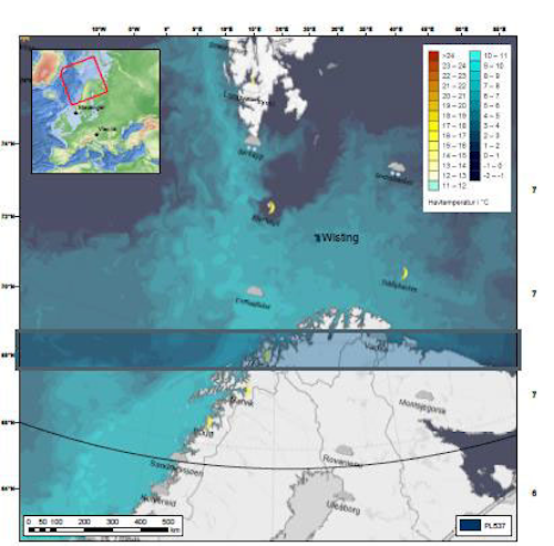 Wisting location offshore Norway in the Barents Sea