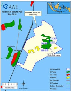 Northwest Natuna PSC in the Natuna Sea offshore Indonesia Northwest Natuna PSC in the Natuna Sea offshore Indonesia