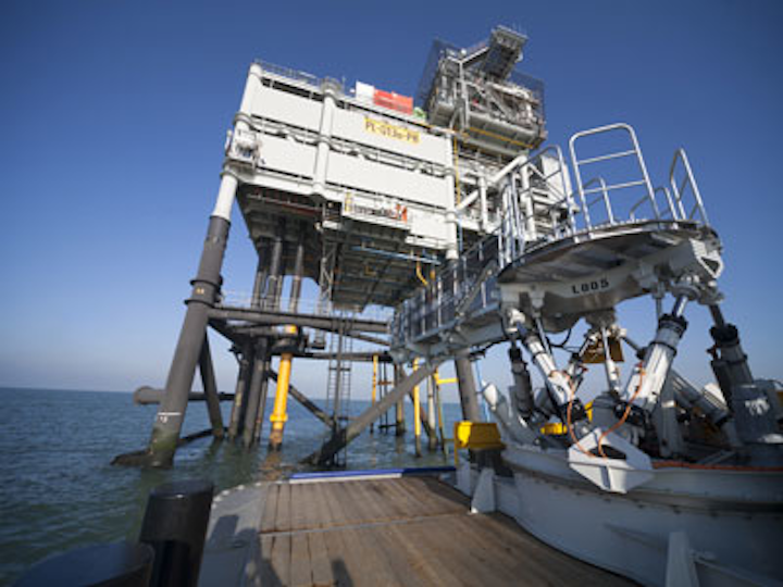 Ampelmann’s L-Type system on board a Damen fast crew supplier 5009 vessel