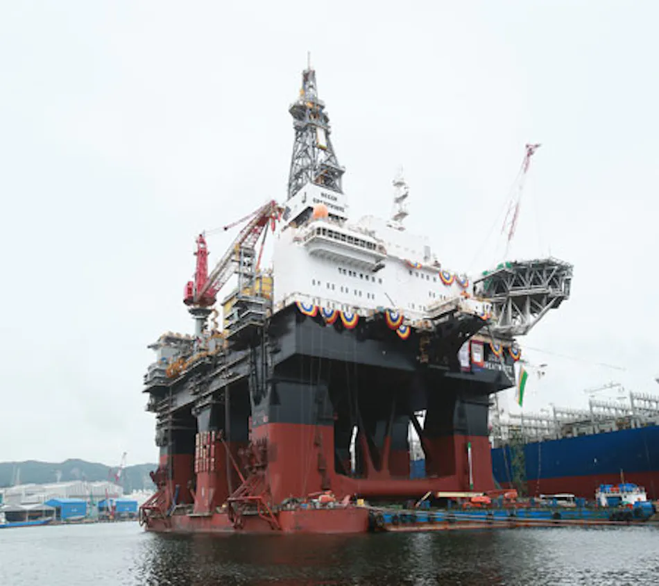 Oceana Rig Hyundai delivers world’s largest semisubmersible drilling rig | Offshore