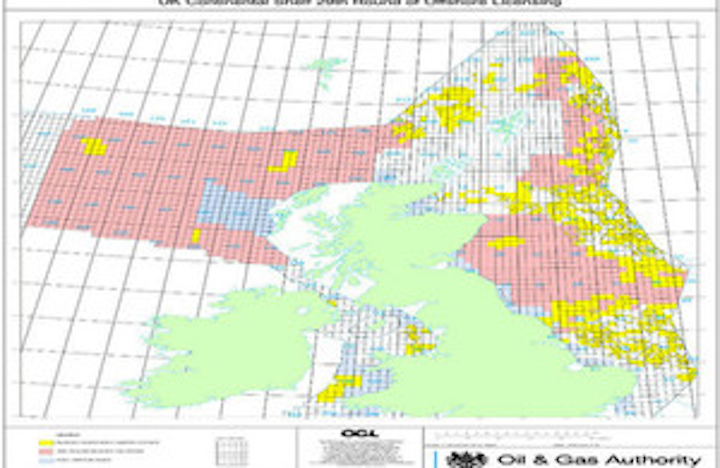 UK continental shelf 29th round of offshore licensing
