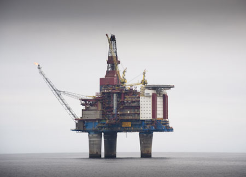 Gullfaks B platform in the North Sea