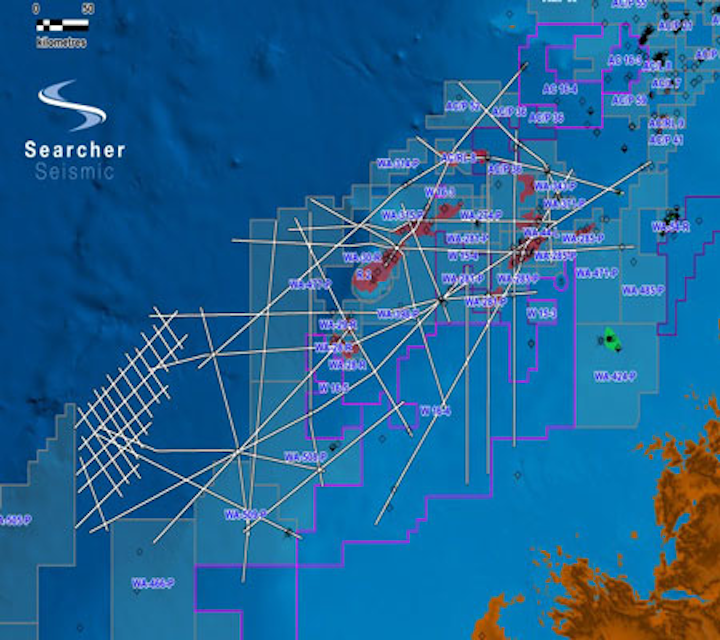 Vampire 2D seismic survey in the Browse basin offshore Western Australia