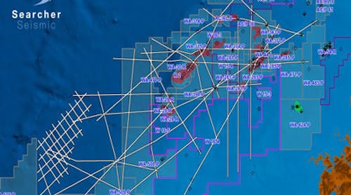 Vampire 2D seismic survey in the Browse basin offshore Western Australia