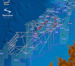 Vampire 2D seismic survey in the Browse basin offshore Western Australia