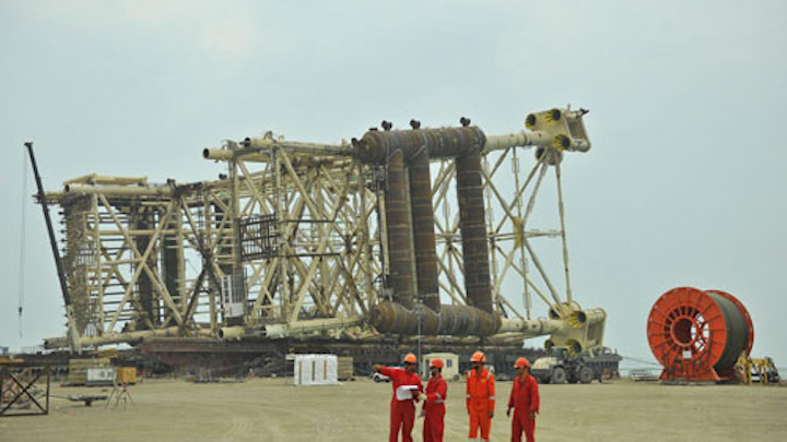 Shah Deniz Stage 2 production and risers platform jacket