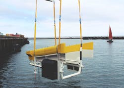 The AUV systems designed and manufactured by Osbit during testing at the Port of Blyth