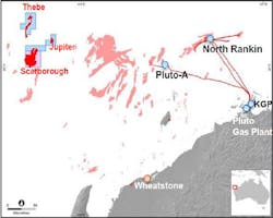 Carnarvon basin offshore Western Australia