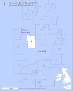 Southern Porcupine basin offshore southwest Ireland Southern Porcupine basin offshore southwest Ireland