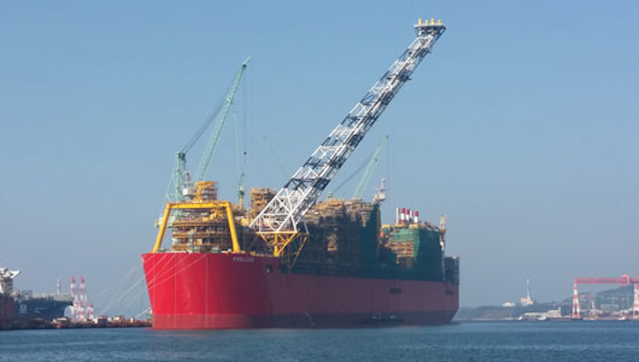 Prelude FLNG vessel