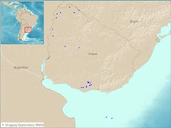 Uruguay exploratory wells Uruguay exploratory wells