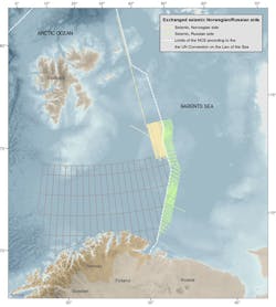 Russian-Norwegian median line in the Barents Sea