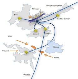 Viper-Kobra subsea tieback offshore Norway Viper-Kobra subsea tieback offshore Norway
