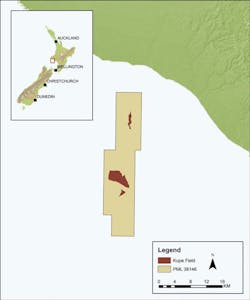Kupe offshore New Zealand