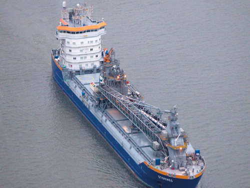 Flexible fallpipe vessel Stornes