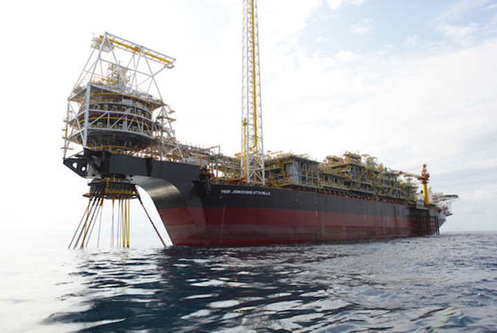FPSO Prof. John Evans Atta-Mills at the TEN development offshore Ghana