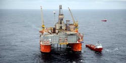 Snorre A semisubmersible platform offshore Norway