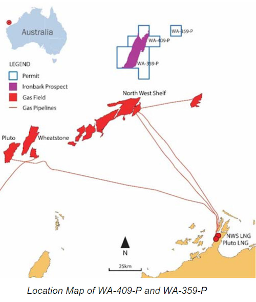 WA-409-P and WA-359-P permits offshore Western Australia