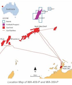 WA-409-P and WA-359-P permits offshore Western Australia WA-409-P and WA-359-P permits offshore Western Australia