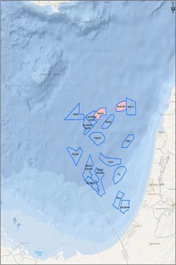 Karish and Tanin natural gas fields offshore Israel