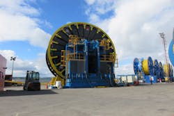 ACE Winches' 500-metric ton reel drive system ACE Winches' 500-metric ton reel drive system