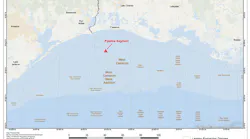 WC-165 pipeline in the Gulf of Mexico