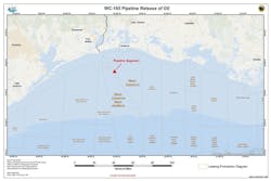 WC-165 pipeline in the Gulf of Mexico