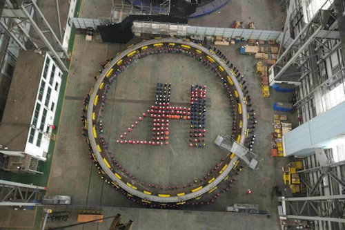 First 30-m dia. bearing