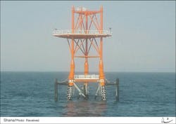 SPB13 platform offshore Iran SPB13 platform offshore Iran
