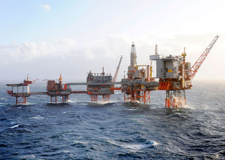 Valhall in the southern Norwegian North Sea