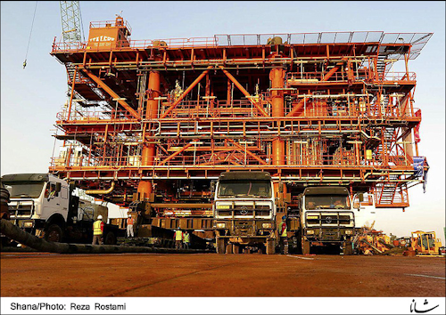 SADRA South Pars Phase 22 gas project platform