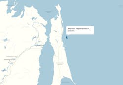 Ayashsky block in the Sea of Okhotsk offshore northeast Russia Ayashsky block in the Sea of Okhotsk offshore northeast Russia