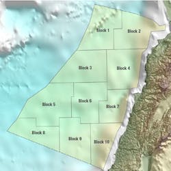 Lebanese Exclusive Economic Zone into 10 blocks Lebanese Exclusive Economic Zone into 10 blocks