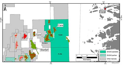 Skarfjell field in the Norwegian North Sea