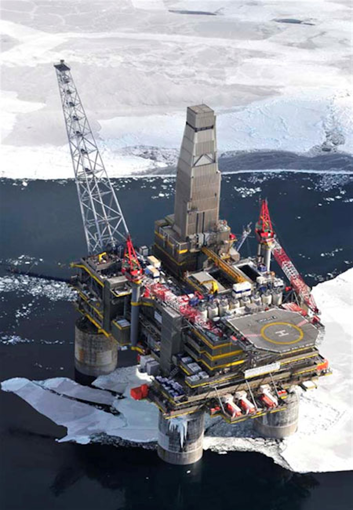 Lunskoye-A platform offshore Sakhalin Island