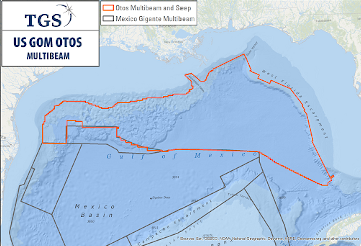 Otos multibeam and seep study in the US Gulf of Mexico