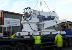 UES Seanic engineers complete the refurbishment of client’s marine crane