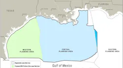 Western, Central, and Eastern Gulf of Mexico planning areas