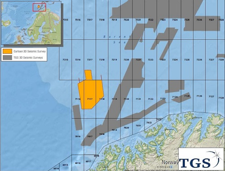 Carlsen 3D seismic survey in the Barents Sea