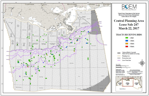 Central Gulf of Mexico planning area Lease Sale 247