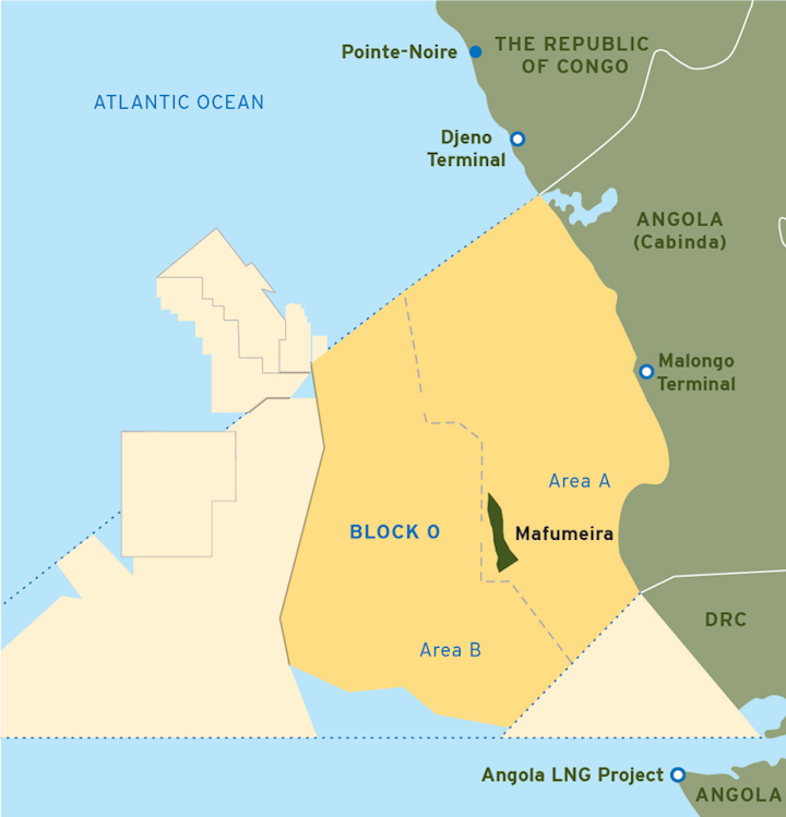 Mafumeira Sul oil and gas project offshore Angola